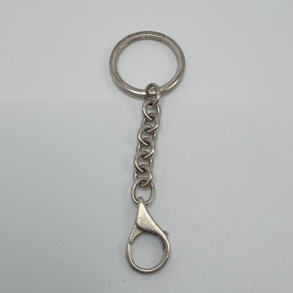 Tiffany & Co. 925 Sterling Silver Key Ring Keychain Lobster Clasp